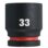 IMPACT SOCKET 3/4" SHORT 33MM REF,4932480370 MILWAUKEE - Image 2