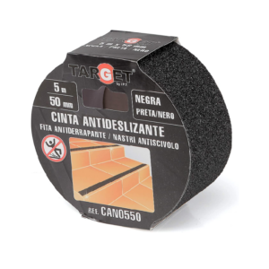 Cinta Adhesiva Antideslizante Negra 50mm 5mt Ref,can0550 Target
