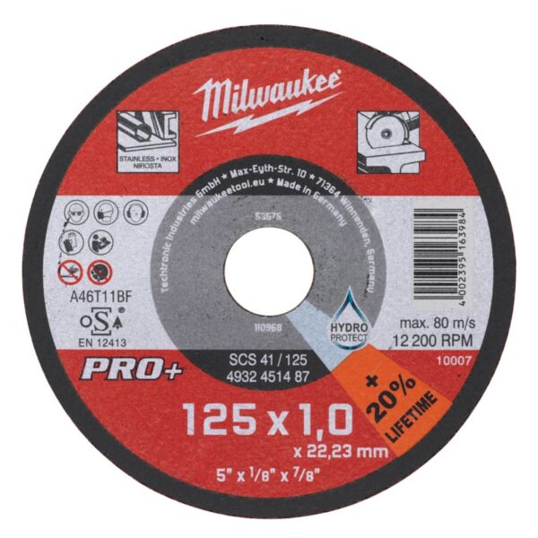 Disco Corte Metal Pro+ Scs41 230x1.9 Mm Ref,4932451490 Milwaukee