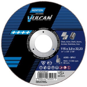 Disco Desbaste Vulcan 125x6 A30p-bf27 66252830804 Norton