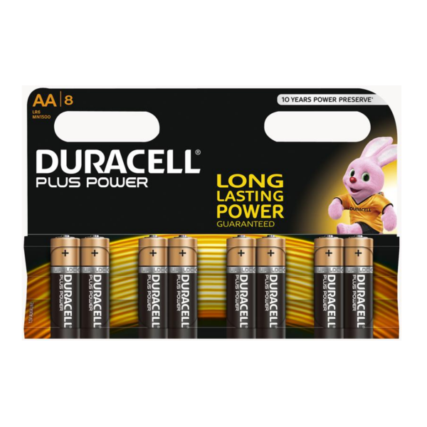 Pila Alcalina Plus Power Lr06 (pack  8 Pilas)  Ref,aa Power Plus  Duracell