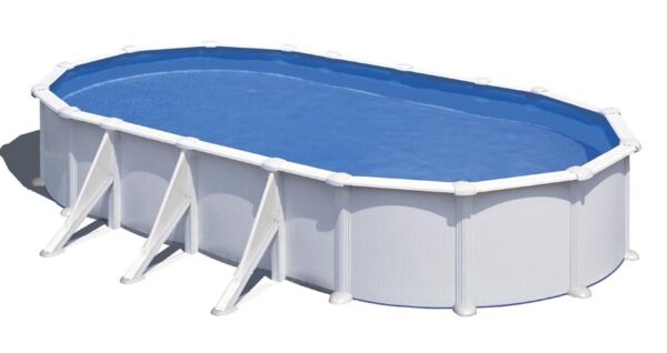 Piscina Ovalada Blanca Atlantis 730 X 375 X 132 Cm