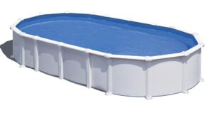 Piscina ovalada blanca HAITI 730 x 375 x 132 cm