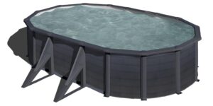 Piscina Ovalada Grafito Kea 500 X 300 X 120 Cm