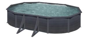 Piscina Ovalada Grafito Kea 610 X 375 X 120 Cm