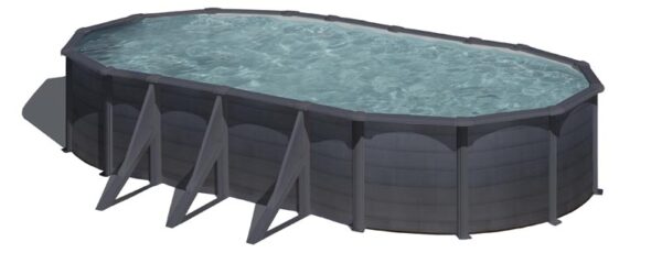Piscina Ovalada Grafito Kea 730 X 375 X 120 Cm