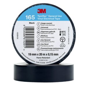 Cinta Aislante 3m Temflex 165 Negra 19mm X 20m 7100184800