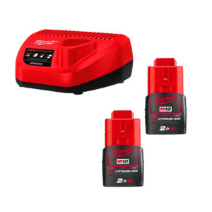 Kit Cargador + 2 Baterias M12 2.amp Nrg-202 4933459209 Milwaukee