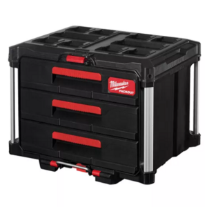 Cajonera Milwaukee Packout De 3 Cajones Con Cierre Metálico