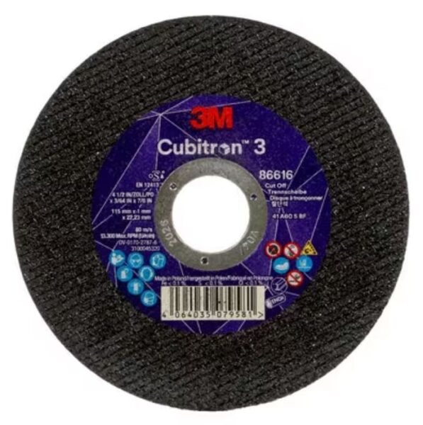 Disco Corte Cubitron 3 115x1.0 T41 86616 7100304120 3m