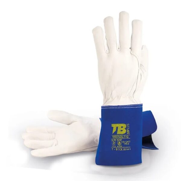 Guante Flor Cabra Extra Tig Gris/azul T- 8 Ref.980soltig-8 T.bodero