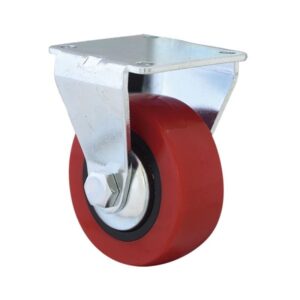 Rueda Mobile Emily Pu Rojo 50 Fija 18h0525 Cascoo