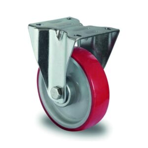 Rueda Inox Innovation N2u6 Q0n Pu Rojo 125 Fija 20c0942 Cascoo