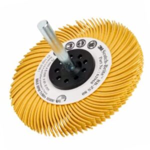 Cepillo Radial Bristle C/eje 75mm P.80 Amarillo 179010 Ref,7000078176 3m