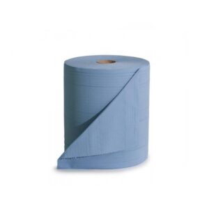 Bobina Papel Industrial Gofrada Azul 3kg