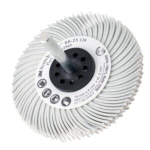 Cepillo Radial Bristle C/eje 75mm P.120 Blanco 180601 3m