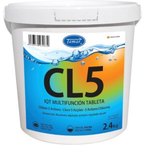 Iqt Cloro Multifuncion 5 Acciones Cl5 Tab.200g 2,4kg Ref.1205100024 Tamar