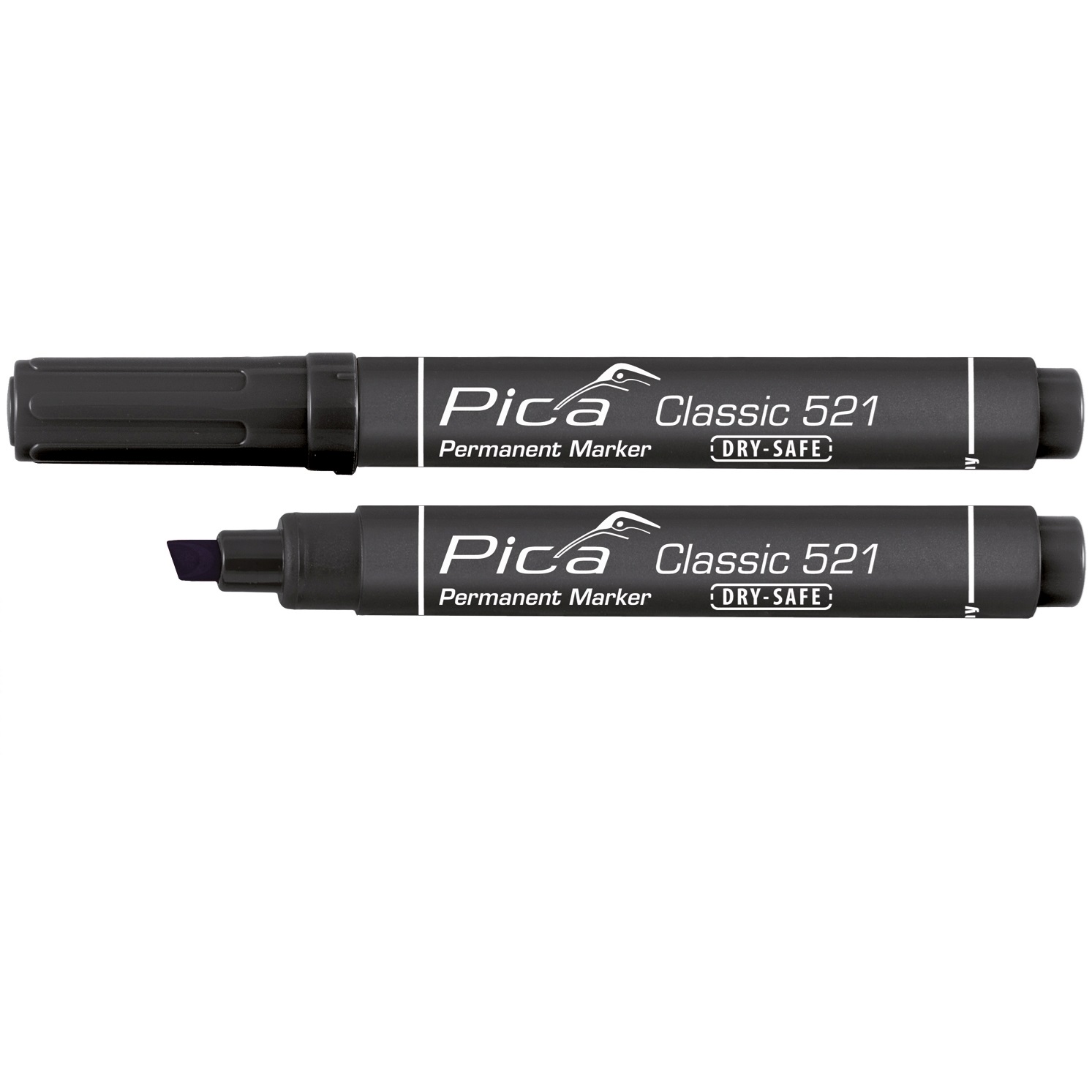 PERMANENT CHISEL TIP MARKER BLACK REF,521/46 PICA - Image 1