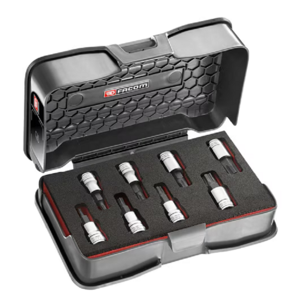 Jg. 8 Puntas Vaso 3/8 Ogv Grip 3-4-5-6-7-8-10-11mm Ref.jtm.j8mgrppb Facom
