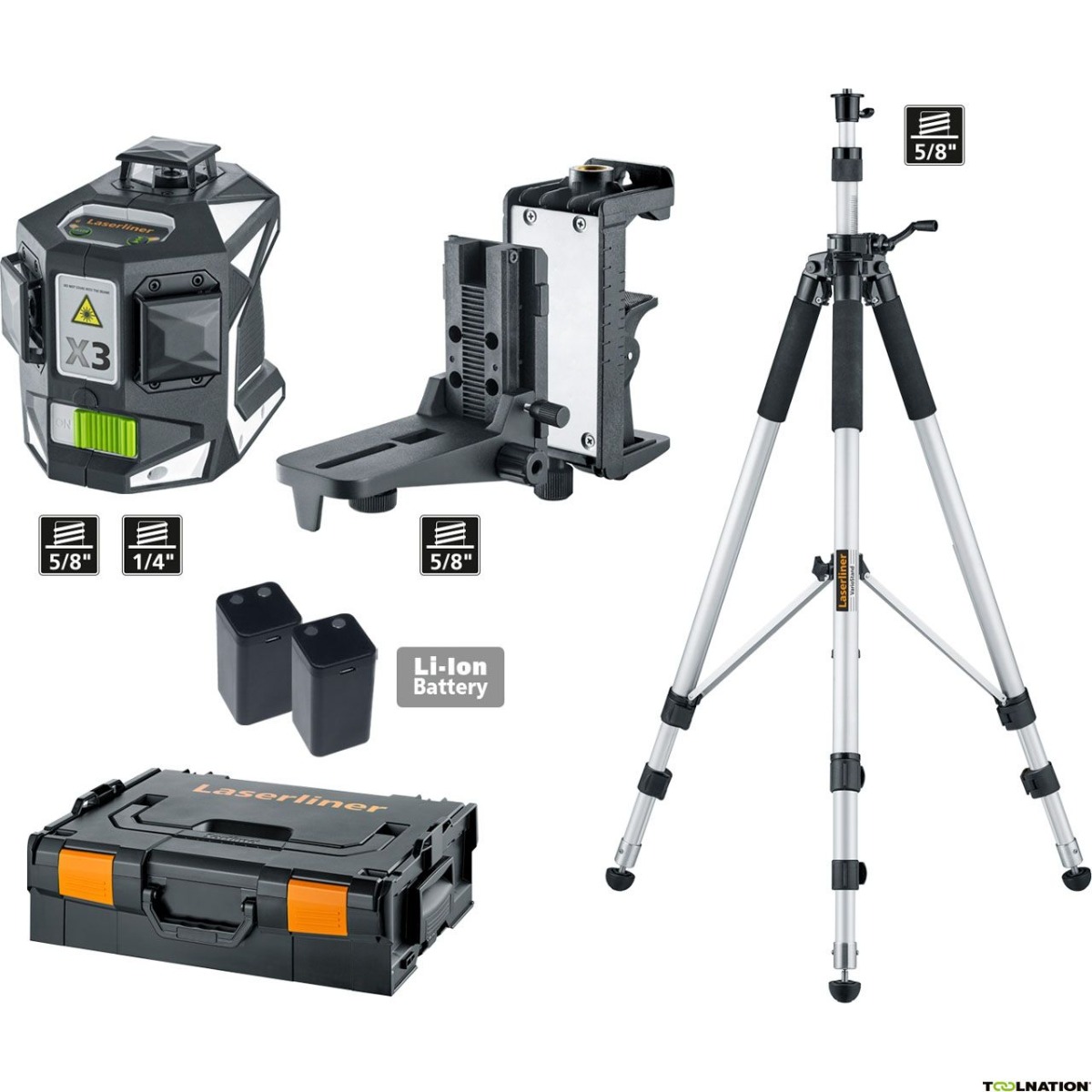 208851-4021563716890-NIVEL-LASER-X3-LASER-PRO-REF-036-800-LASERLINER NIVEL LASER X3-LASER PRO REF,036.800 LASERLINER - Imagem 1