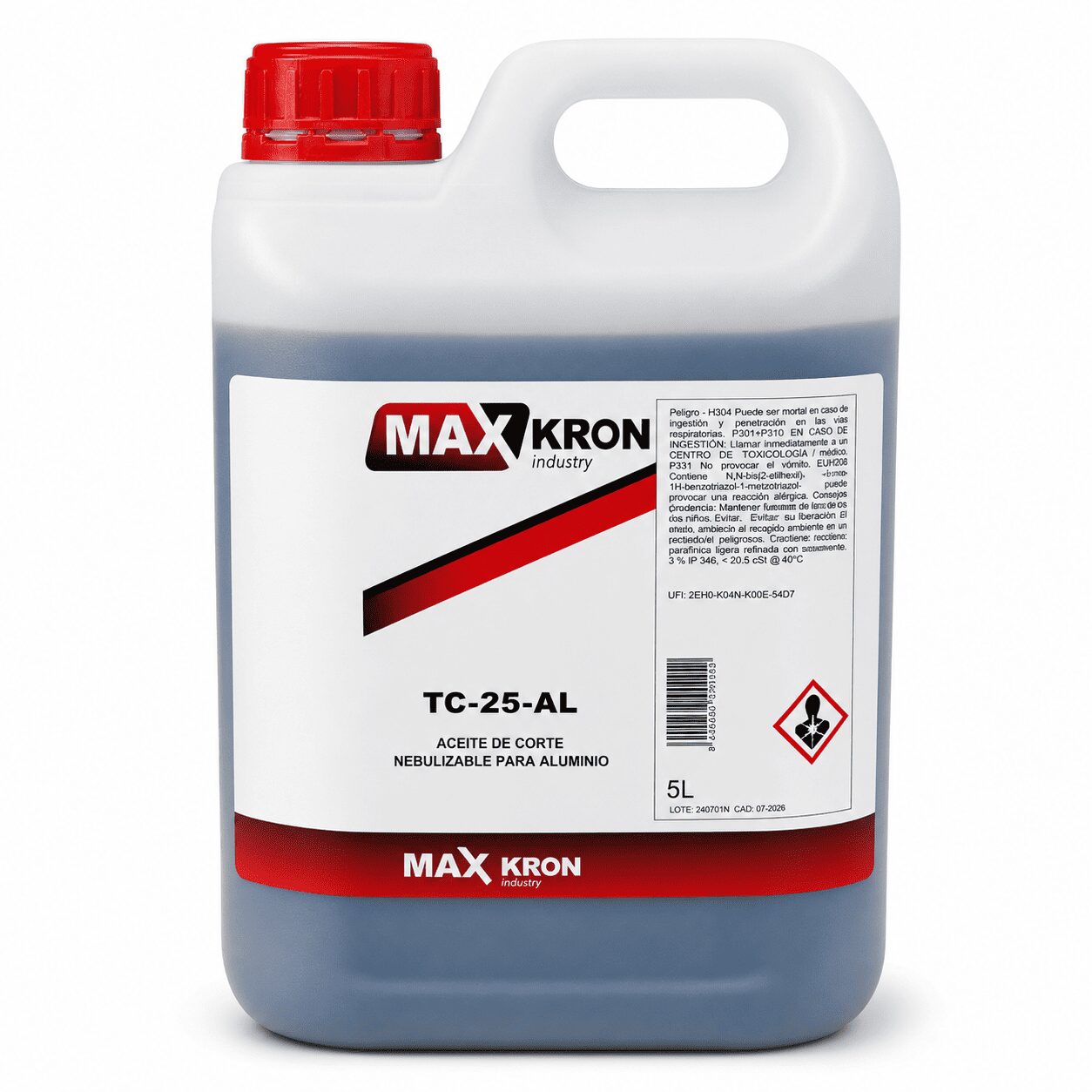 226310-8435204004899-Aceite-de-corte-para-aluminio-5-l-TC-25AL-MAXKRON ÓLEO DE CORTE PARA ALUMÍNIO TC-25AL 5LT MAXKRON - Imagem 1